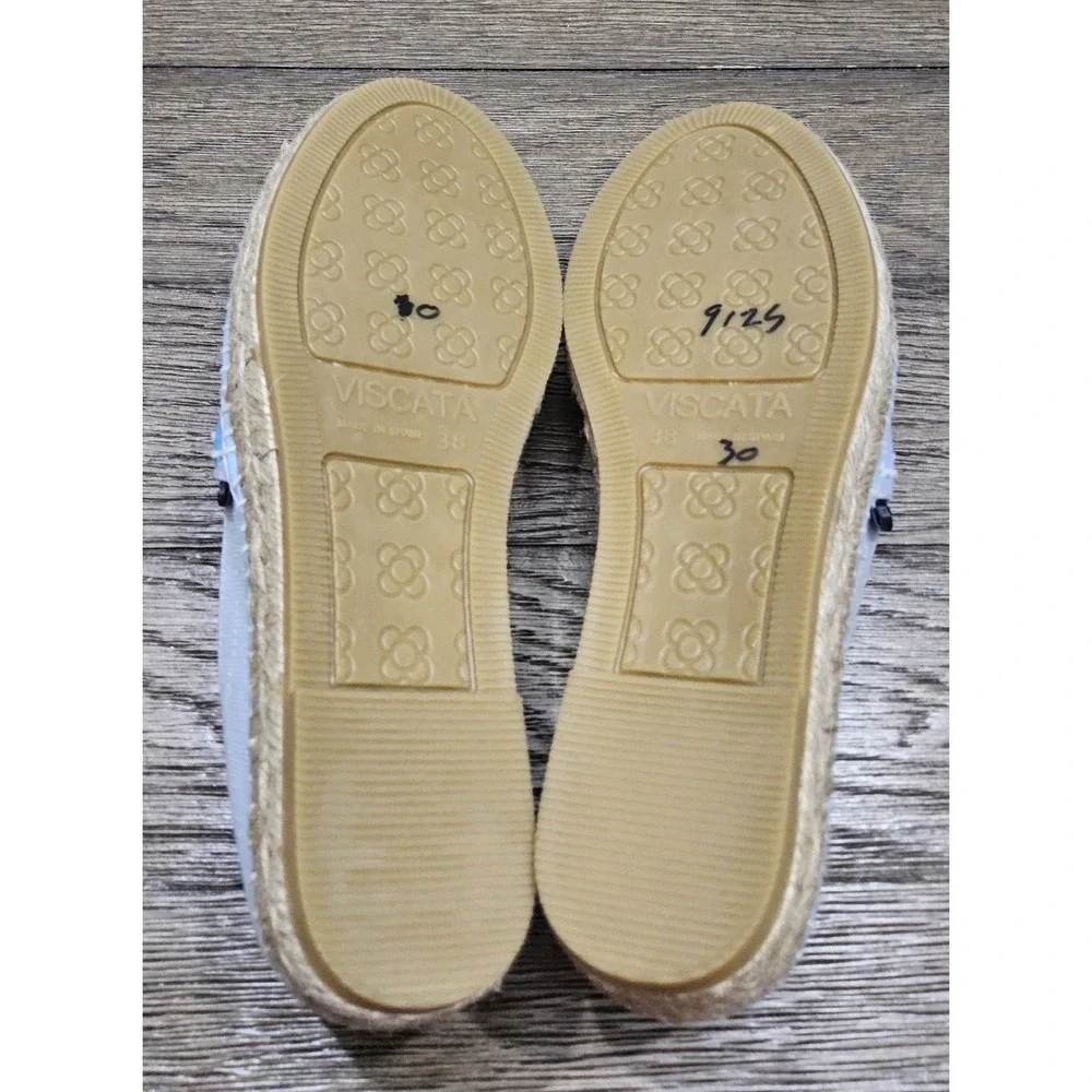 Ocean Core Espadrilles Shoes Womens 7 EU 38 NEW Granny Coastal Nautical Blue
